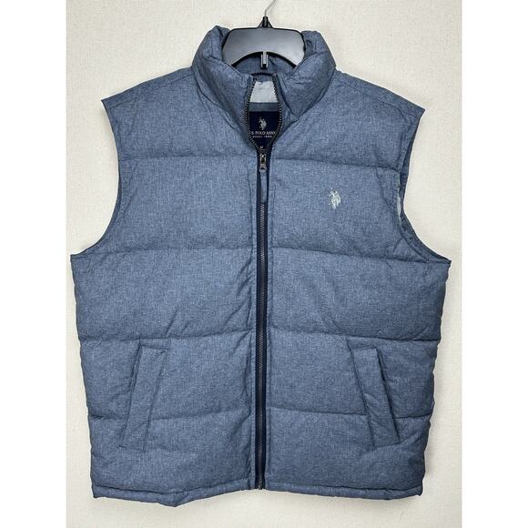 U.S. Polo Assn. Other - U. S. Polo Association Men's Puffer Vest Blue Size Medium Classic